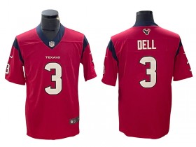 Houston Texans #3 Tank Dell Red Vapor Limited Jersey