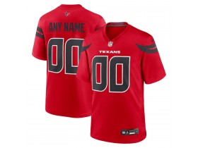 Custom Houston Texans Red Vapor F.U.S.E. Limited Jersey