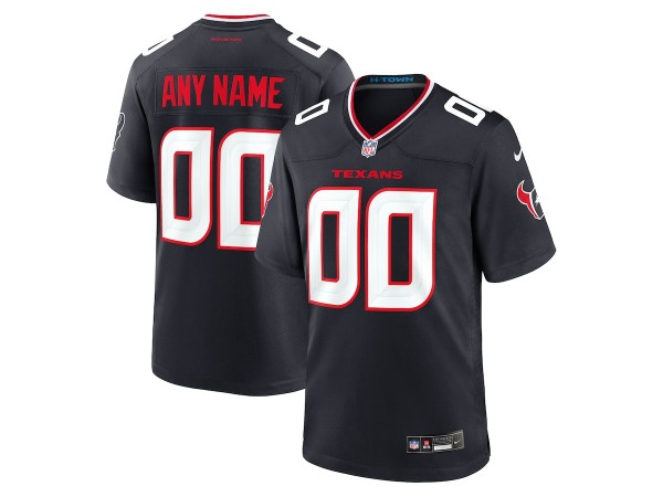 Custom Houston Texans Navy Vapor F.U.S.E. Limited Jersey