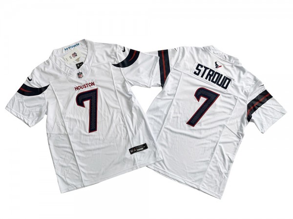 Houston Texans #7 C.J. Stroud White Vapor F.U.S.E. Limited Jersey