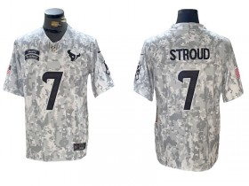 Houston Texans #7 C.J. Stroud Arctic Camo 2024 Salute to Service Limited Jersey