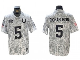 Indianapolis Colts #5 Anthony Richardson Arctic Camo 2024 Salute to Service Limited Jersey