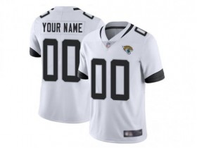 Custom Jacksonville Jaguars White Vapor Limited Jersey