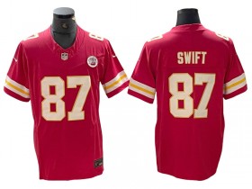 Kansas City Chiefs #87 Taylor Swift Red Vapor F.U.S.E. Limited Jersey