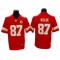 Kansas City Chiefs #87 Travis Kelce Red Vapor Limited Jersey