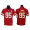 Kansas City Chiefs #95 Chris Jones Red Vapor Limited Jersey