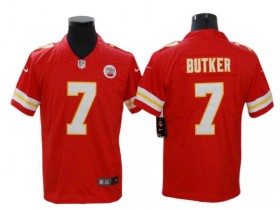 Kansas City Chiefs #7 Harrison Butker Red Vapor Limited Jersey