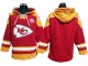 Kansas City Chiefs Red Lace-Up Pullover Hoodie