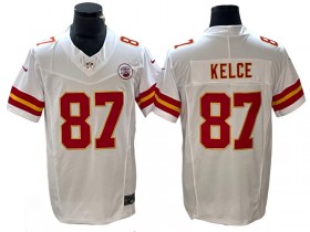 Kansas City Chiefs #87 Travis Kelce White Vapor F.U.S.E. Limited Jersey