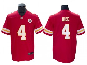 Kansas City Chiefs #4 Rashee Rice Red Vapor Limited Jersey