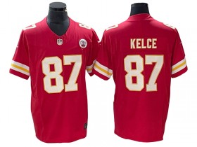 Kansas City Chiefs #87 Travis Kelce Red Vapor F.U.S.E. Limited Jersey