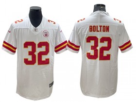 Kansas City Chiefs #32 Nick Bolton White Vapor Limited Jersey