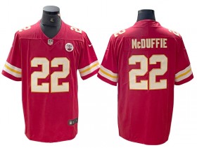 Kansas City Chiefs #22 Trent McDuffie Red Vapor Limited Jersey