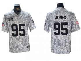 Kansas City Chiefs #95 Chris Jones Arctic Camo 2024 Salute to Service Limited Jersey