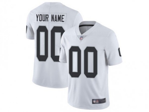 Custom Las Vegas Raiders White Vapor Limited Jersey