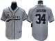 Las Vegas Raiders #34 Bo Jackson Baseball Style Jersey