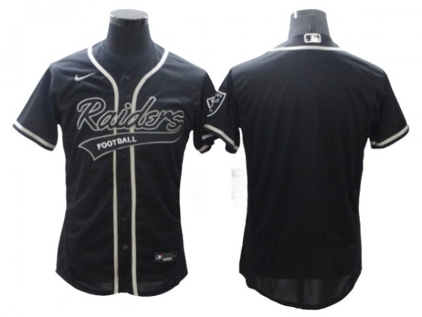 Las Vegas Raiders Blank Black Baseball Flex Base Style Jersey