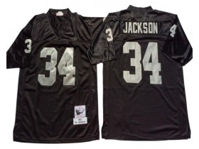 M&N Raiders #34 Bo Jackson Black Legacy Jersey