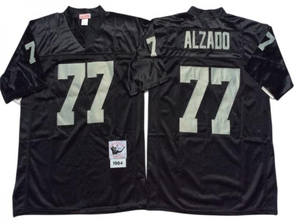 M&N Raiders #77 Lyle Martin Alzado Black Legacy Jersey