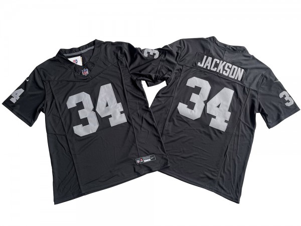 Las Vegas Raiders #34 Bo Jackson Black Vapor F.U.S.E. Limited Jersey