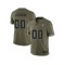 Custom Las Vegas Raiders 2022 Olive Salute To Service Limited Jersey