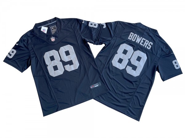 Las Vegas Raiders #89 Brock Bowers Black Vapor F.U.S.E. Limited Jersey