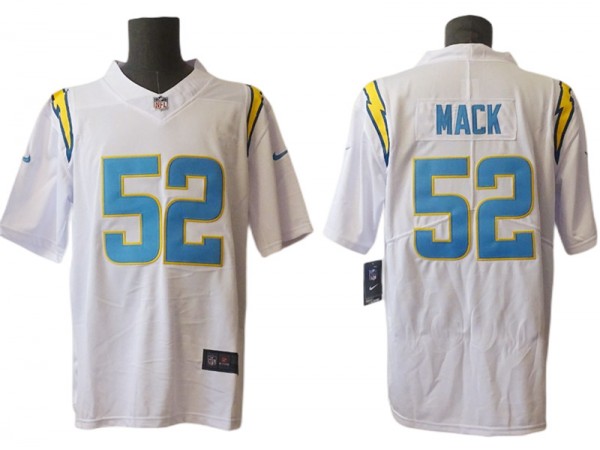 Los Angeles Chargers #52 Khalil Mack White Vapor Limited Jersey