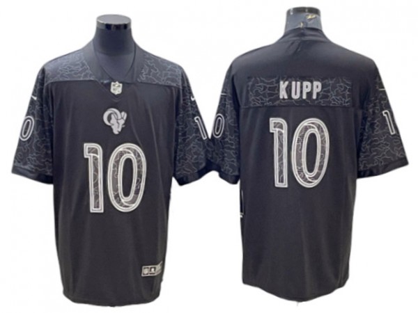 Los Angeles Rams #10 Cooper Kupp Black RFLCTV Limited Jersey