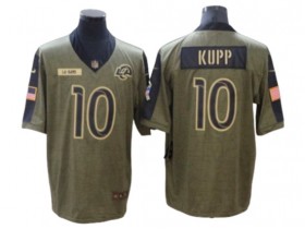 Los Angeles Rams #10 Cooper Kupp Olive 2021 Salute To Service Limited Jersey