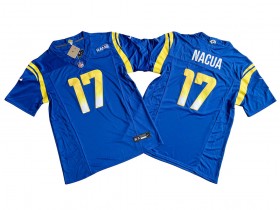 Los Angeles Rams #17 Puka Nacua Royal Vapor F.U.S.E. Limited Jersey