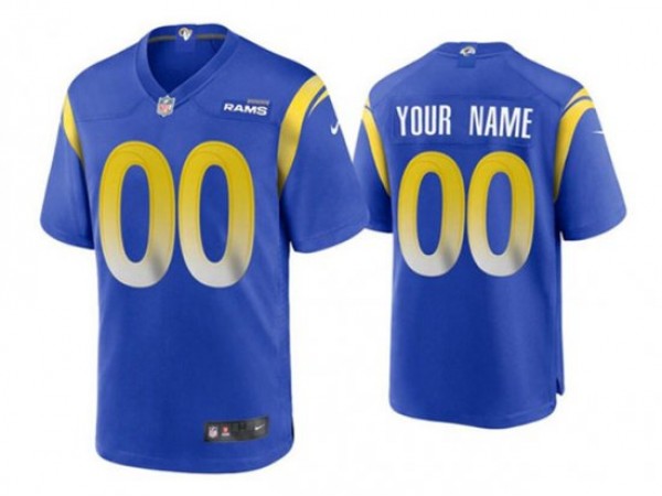 Custom Los Angeles Rams Royal Vapor Limited Jersey