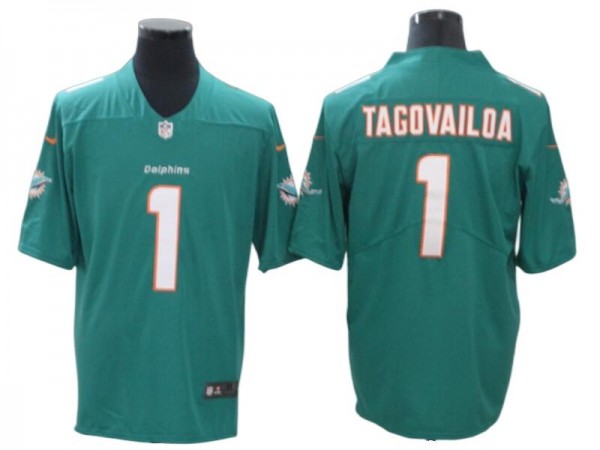 Miami Dolphins #1 Tua Tagovailoa Aqua Vapor Limited Jersey