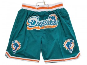 Miami Dolphins Green Basketball Shorts