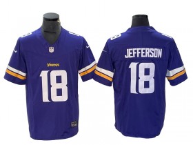 Minnesota Vikings #18 Justin Jefferson Purple Vapor F.U.S.E. Limited Jersey