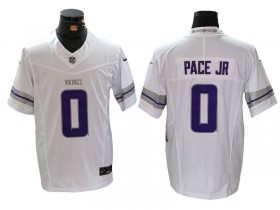 Minnesota Vikings #0 Ivan Pace Jr. White Alternate Vapor F.U.S.E. Limited Jersey