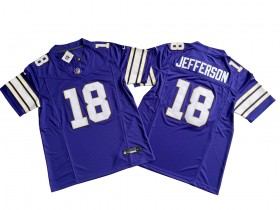 Minnesota Vikings #18 Justin Jefferson Purple Classic Vapor F.U.S.E. Limited Jersey