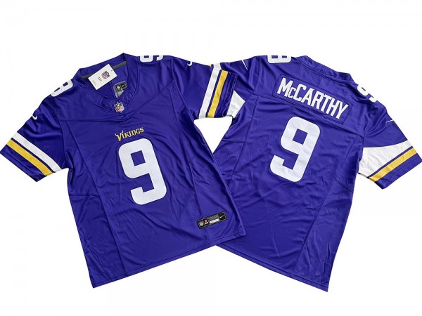 Minnesota Vikings #9 J.J. McCarthy Purple Vapor F.U.S.E. Limited Jersey Minnesota Vikings #9 J.J. McCarthy Purple Vapor F.U.S.E. Limited Jersey