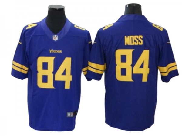 Minnesota Vikings #84 Randy Moss Purple Color Rush Limited Jersey