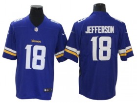 Minnesota Vikings #18 Justin Jefferson Purple Vapor Limited Jersey