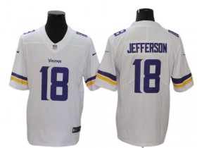 Minnesota Vikings #18 Justin Jefferson White Vapor Limited Jersey