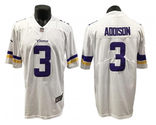 Minnesota Vikings #3 Jordan Addison White Vapor Limited Jersey