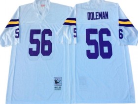 M&N Minnesota Vikings #56 Chris Doleman White Legacy Jersey