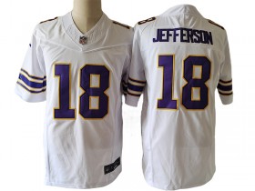 Minnesota Vikings #18 Justin Jefferson White Classic Vapor F.U.S.E. Limited Jersey