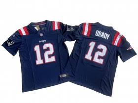 New England Patriots #12 Tom Brady Navy Vapor F.U.S.E. Limited Jersey