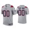 Custom New England Patriots Gray Inverted Limited Jersey