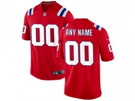 Custom New England Patriots Red Vapor Limited Jersey