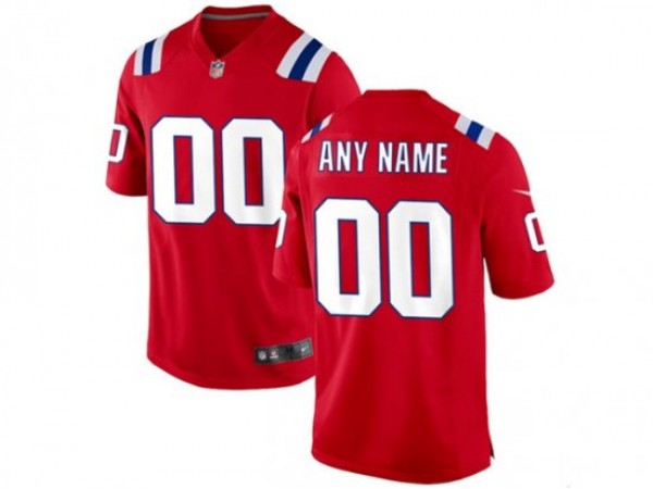 Custom New England Patriots Red Vapor Limited Jersey