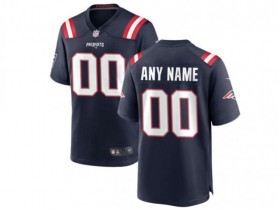 Custom New England Patriots Navy Vapor Limited Jersey