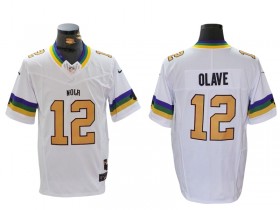 New Orleans Saints #12 Chris Olave White Fashion Vapor F.U.S.E. Limited Jersey