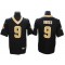 New Orleans Saints #9 Drew Brees Black Vapor Untouchable Limited Jersey